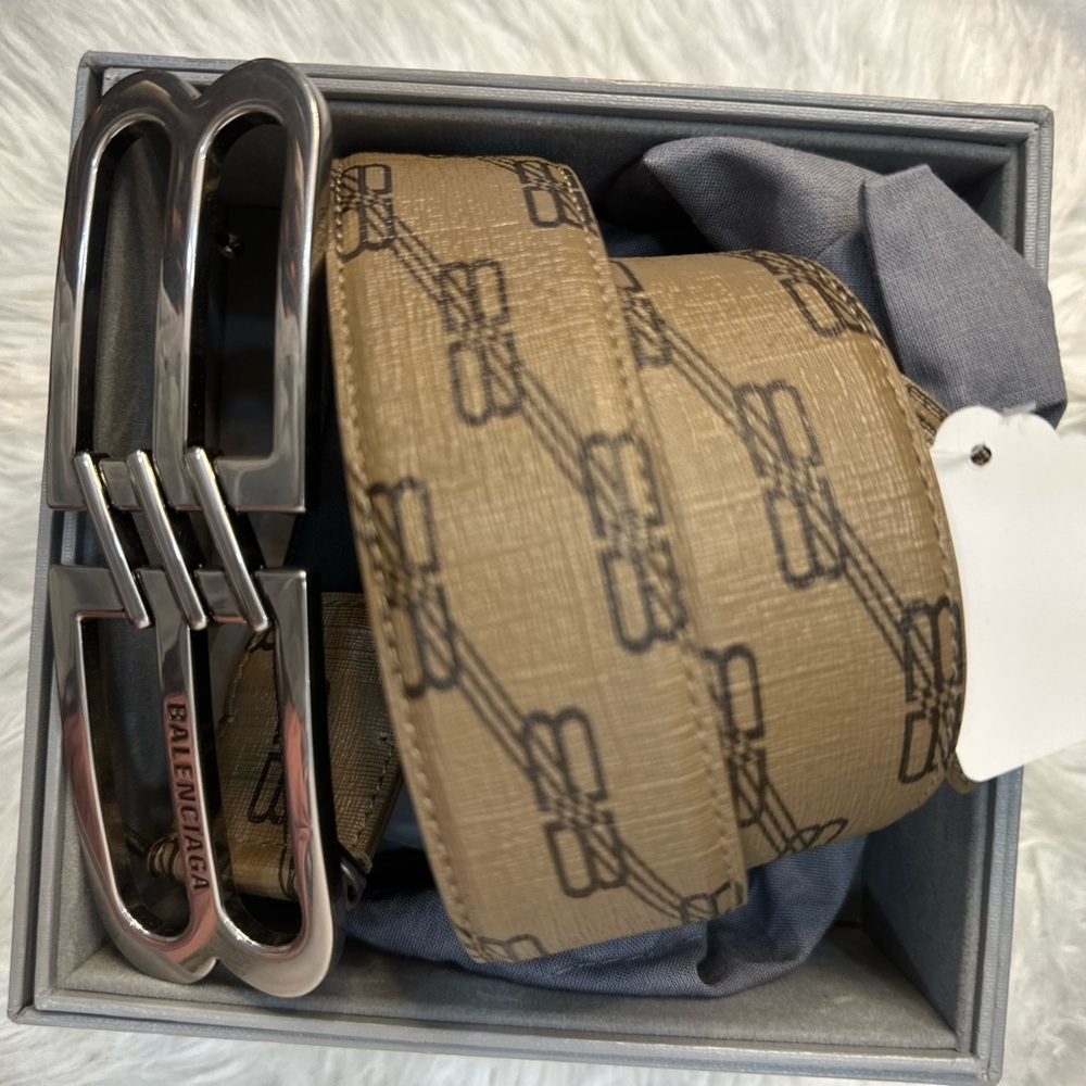 Balenciaga Tan Monogram Men's Bag - Picture 2 of 4